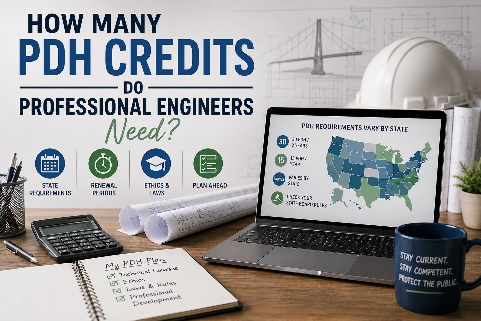 How Many PDH Credits Do Professional Engineers Need?