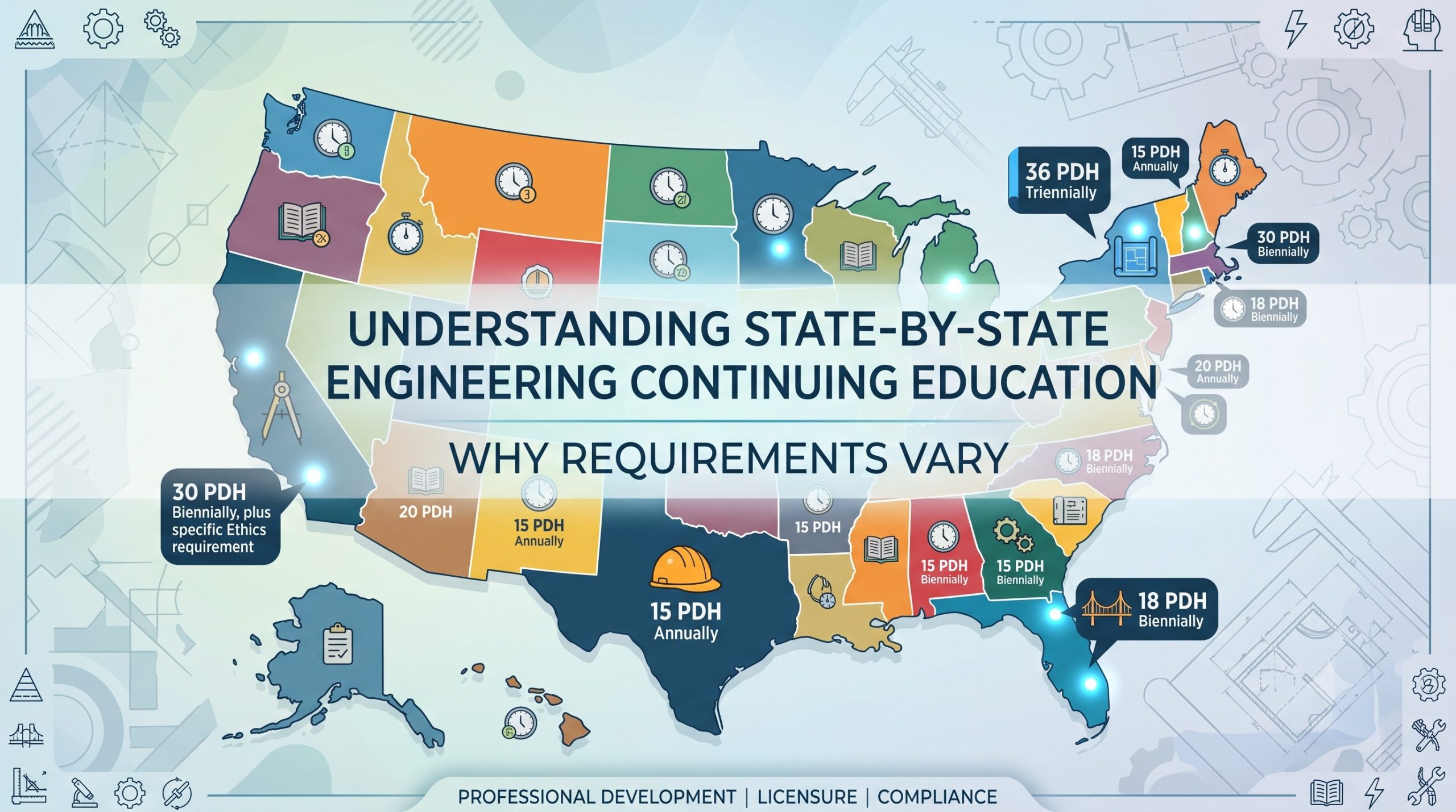 Why Engineering Continuing Education Requirements Vary by State